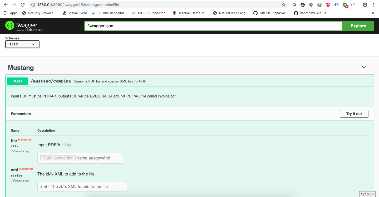 Screenshot Swagger API Screenshot